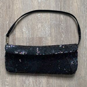 Armani Exchange Sequin Clutch with strap